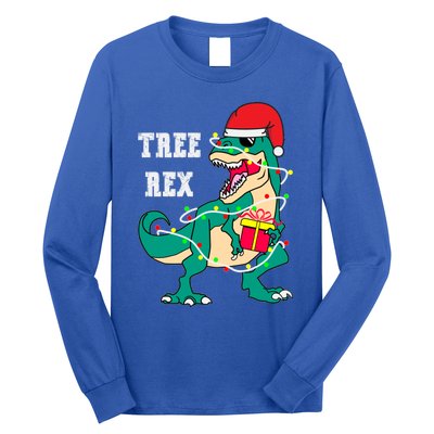 Christmas Dinosaur Tree Rex Cute Gift Long Sleeve Shirt