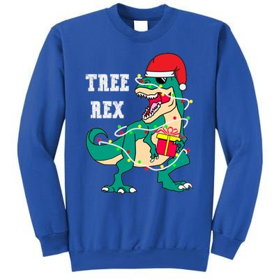 Christmas Dinosaur Tree Rex Cute Gift Sweatshirt