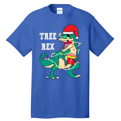 Christmas Dinosaur Tree Rex Cute Gift Tall T-Shirt