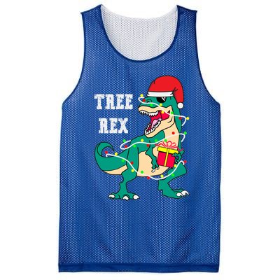 Christmas Dinosaur Tree Rex Cute Gift Mesh Reversible Basketball Jersey Tank