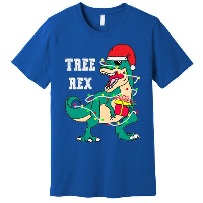 Christmas Dinosaur Tree Rex Cute Gift Premium T-Shirt