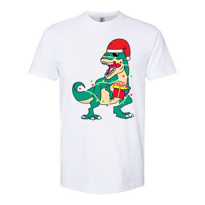 Christmas Dinosaur Tree Rex Cute Gift Softstyle CVC T-Shirt