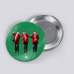 Christmas Donald Trump President 2024 Dancing Funny Santa Button