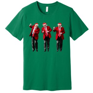 Christmas Donald Trump President 2024 Dancing Funny Santa Premium T-Shirt