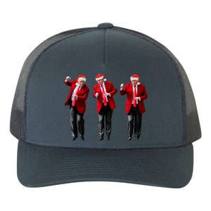 Christmas Donald Trump President 2024 Dancing Funny Santa Yupoong Adult 5-Panel Trucker Hat