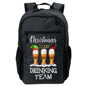 Christmas Drinking Team Holiday Season Xmas Beer Lover Daily Commute Backpack