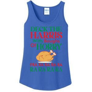 Christmas Deck The Harrs Fra Ra Ra Funny Turkey Gift Ladies Essential Tank