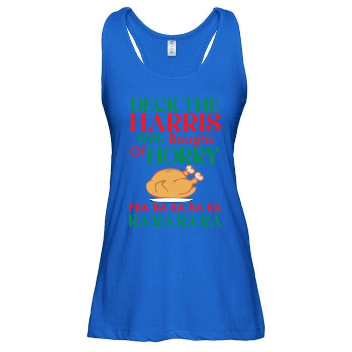 Christmas Deck The Harrs Fra Ra Ra Funny Turkey Gift Ladies Essential Flowy Tank