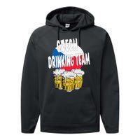 Czech Drinking Team Performance Fleece Hoodie