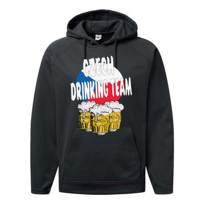 Czech Drinking Team Performance Fleece Hoodie