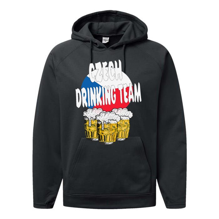 Czech Drinking Team Performance Fleece Hoodie