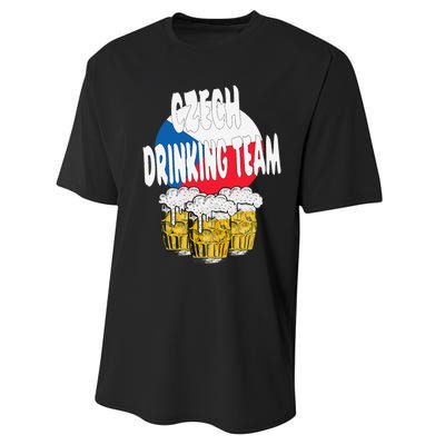 Czech Drinking Team Performance Sprint T-Shirt