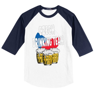 Czech Drinking Team Baseball Sleeve Shirt