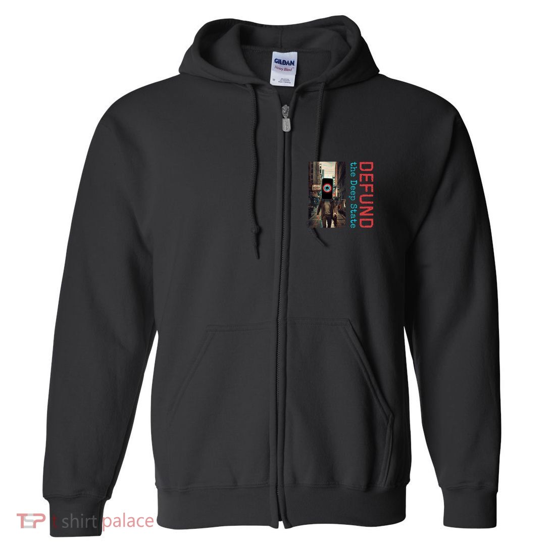 Conservative Defund The Deep State Great Reset Full Zip Hoodie
