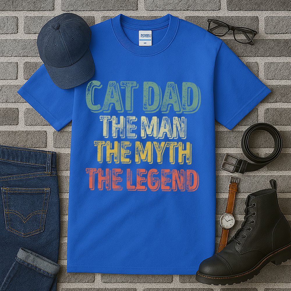 Cat Dad The The Myth The Legend Great Gift FatherS Day Gift Tall T-Shirt