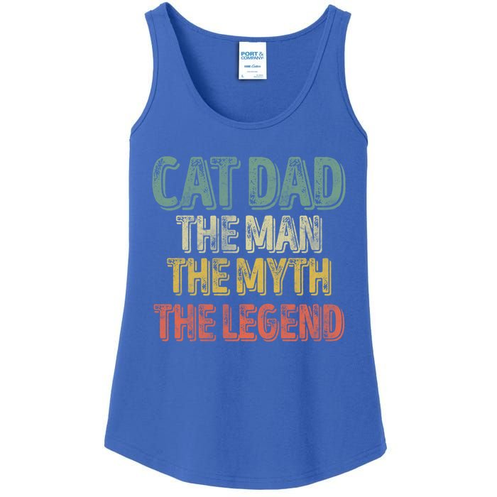 Cat Dad The The Myth The Legend Great Gift FatherS Day Gift Ladies Essential Tank