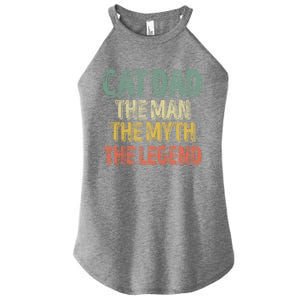 Cat Dad The The Myth The Legend Great Gift FatherS Day Gift Women's Perfect Tri Rocker Tank