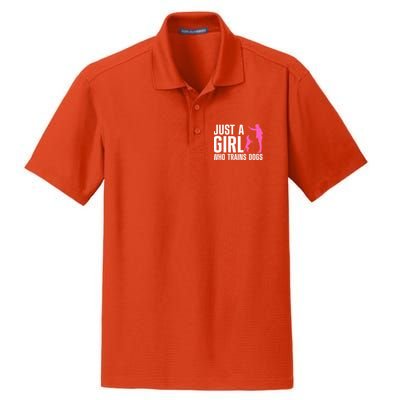 Cute Dog Trainer For Training Dog Lover Owner Dry Zone Grid Polo