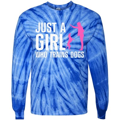 Cute Dog Trainer For Training Dog Lover Owner Tie-Dye Long Sleeve Shirt