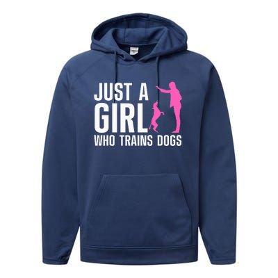 Cute Dog Trainer For Training Dog Lover Owner Performance Fleece Hoodie