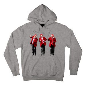 Christmas Donald Trump President 2024 Dancing Funny Santa Tall Hoodie