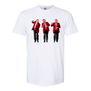 Christmas Donald Trump President 2024 Dancing Funny Santa Softstyle CVC T-Shirt