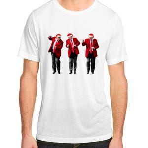 Christmas Donald Trump President 2024 Dancing Funny Santa Adult ChromaSoft Performance T-Shirt