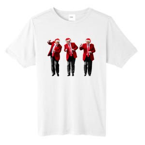 Christmas Donald Trump President 2024 Dancing Funny Santa Tall Fusion ChromaSoft Performance T-Shirt