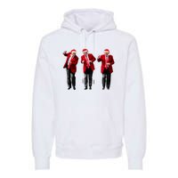 Christmas Donald Trump President 2024 Dancing Funny Santa Premium Hoodie