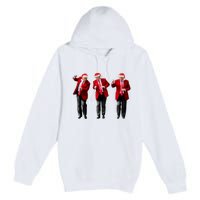 Christmas Donald Trump President 2024 Dancing Funny Santa Premium Pullover Hoodie