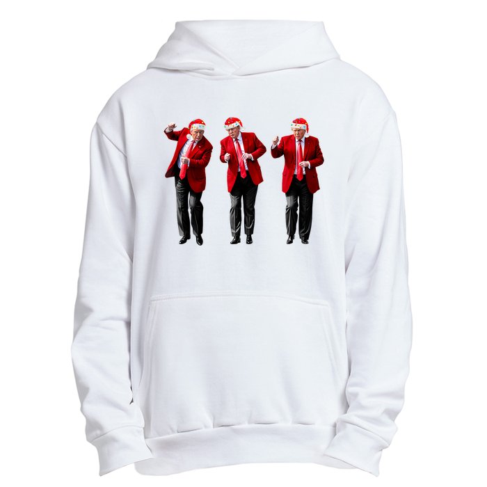 Christmas Donald Trump President 2024 Dancing Funny Santa Urban Pullover Hoodie