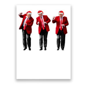 Christmas Donald Trump President 2024 Dancing Funny Santa Poster