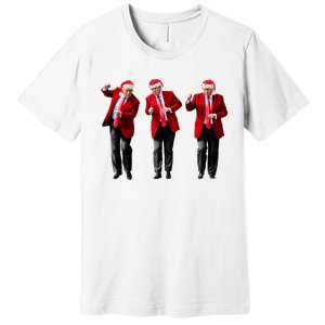 Christmas Donald Trump President 2024 Dancing Funny Santa Premium T-Shirt