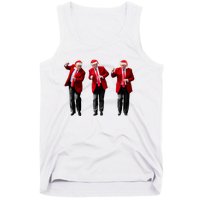 Christmas Donald Trump President 2024 Dancing Funny Santa Tank Top