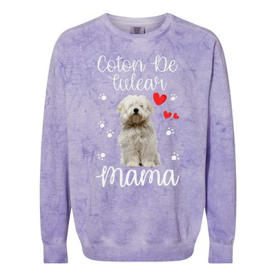 Coton De Tulear Mom Cute Puppy Dog Lovers Gifts Colorblast Crewneck Sweatshirt