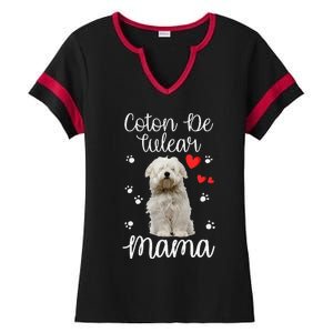 Coton De Tulear Mom Cute Puppy Dog Lovers Gifts Ladies Halftime Notch Neck Tee