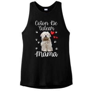 Coton De Tulear Mom Cute Puppy Dog Lovers Gifts Ladies PosiCharge Tri-Blend Wicking Tank