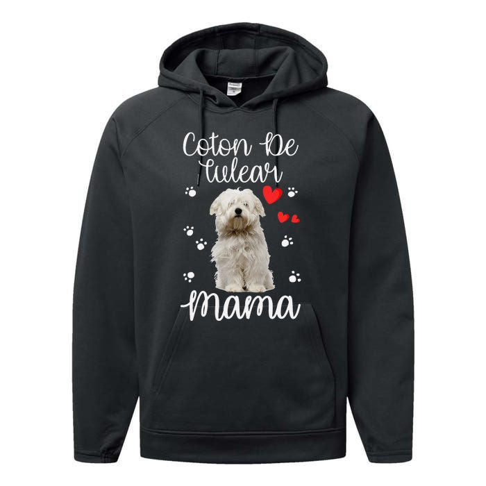 Coton De Tulear Mom Cute Puppy Dog Lovers Gifts Performance Fleece Hoodie