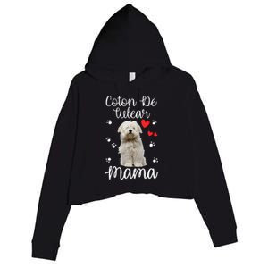 Coton De Tulear Mom Cute Puppy Dog Lovers Gifts Crop Fleece Hoodie