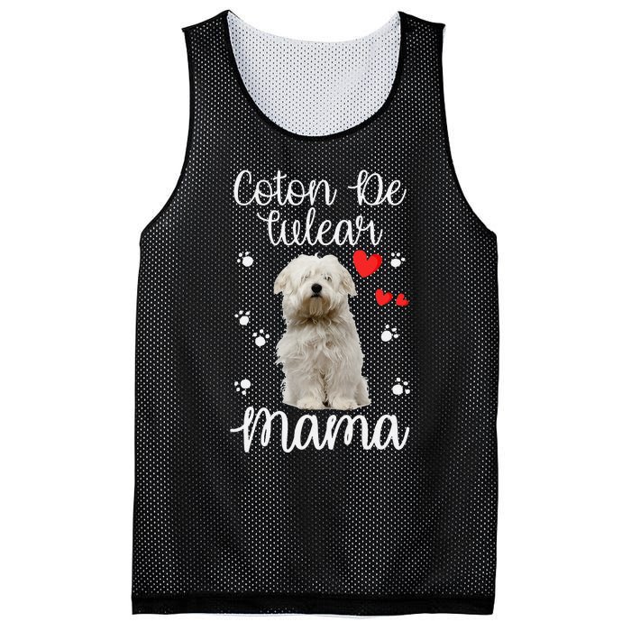 Coton De Tulear Mom Cute Puppy Dog Lovers Gifts Mesh Reversible Basketball Jersey Tank