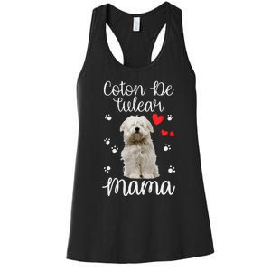 Coton De Tulear Mom Cute Puppy Dog Lovers Gifts Women's Racerback Tank