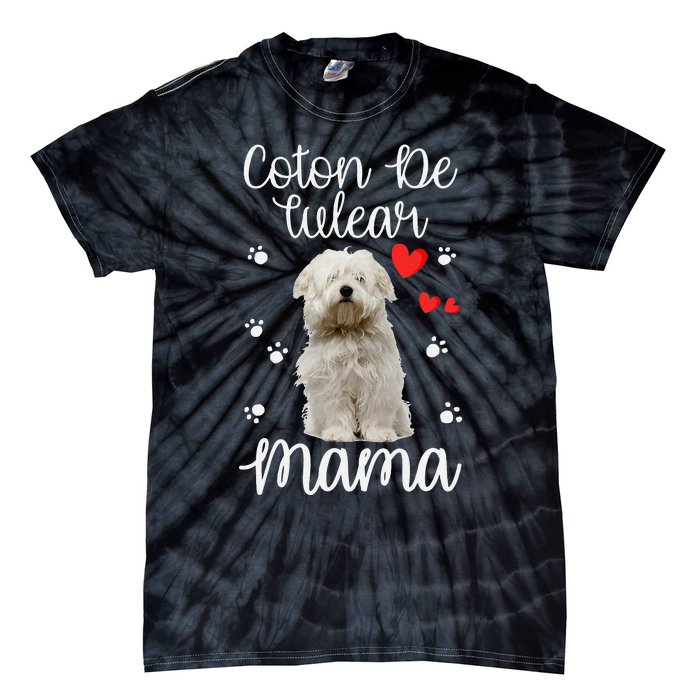 Coton De Tulear Mom Cute Puppy Dog Lovers Gifts Tie-Dye T-Shirt