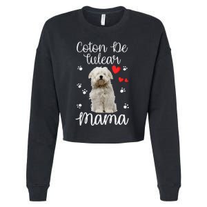 Coton De Tulear Mom Cute Puppy Dog Lovers Gifts Cropped Pullover Crew