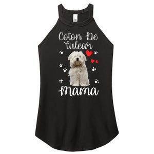 Coton De Tulear Mom Cute Puppy Dog Lovers Gifts Women's Perfect Tri Rocker Tank