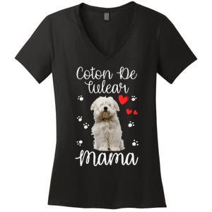 Coton De Tulear Mom Cute Puppy Dog Lovers Gifts Women's V-Neck T-Shirt