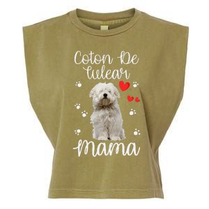 Coton De Tulear Mom Cute Puppy Dog Lovers Gifts Garment-Dyed Women's Muscle Tee