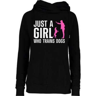 Cute Dog Trainer Training Dog Lover Owner Womens Funnel Neck Pullover Hood