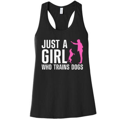 Cute Dog Trainer Training Dog Lover Owner Women's Racerback Tank