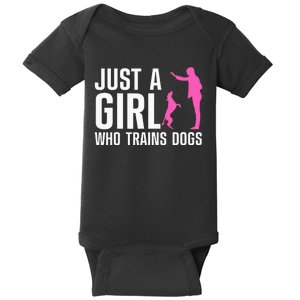 Cute Dog Trainer Training Dog Lover Owner Baby Bodysuit