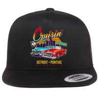 Cruisin Detroit To Pontiac Clasic Cars Flatbill Hat